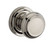 Baldwin Reserve PVTRATRR055 Lifetime Polished Nickel Privacy Traditional Knob with Traditional Round Rose