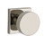 Baldwin Reserve PVCONCSR055 Lifetime Polished Nickel Privacy Contemporary Knob with Contemporary Square Rose