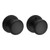 Baldwin Reserve PVROUTRR190 Satin Black Privacy Round Knob with Traditional Round Rose