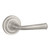 Baldwin Reserve PVFEDTRR150 Satin Nickel Privacy Federal Lever with Traditional Round Rose