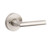 Baldwin Reserve PVTUBCRR150 Satin Nickel Privacy Tube Lever with Contemporary Round Rose