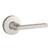 Baldwin Reserve PVSQUCRR150 Satin Nickel Privacy Square Lever with Contemporary Round Rose