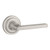Baldwin Reserve PVSQUTRR150 Satin Nickel Privacy Square Lever with Traditional Round Rose