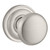 Baldwin Reserve PVROUTRR150 Satin Nickel Privacy Round Knob with Traditional Round Rose