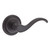 Baldwin Reserve PVCURTRR112 Venetian Bronze Privacy Curve Lever with Traditional Round Rose
