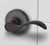 Baldwin Reserve PVCURCRR112 Venetian Bronze Privacy Curve Lever with Contemporary Round Rose