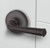 Baldwin Reserve PVFEDCRR112 Venetian Bronze Privacy Federal Lever with Contemporary Round Rose