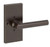 Baldwin Reserve PVTUBCFR112 Venetian Bronze Privacy Tube Lever with Contemporary 5" Rose