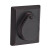 Baldwin Reserve SCRSD481 Dark Bronze Single Cylinder Rustic Square Deadbolt