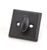 Baldwin Reserve SCRSD481 Dark Bronze Single Cylinder Rustic Square Deadbolt