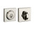Baldwin Reserve SCCSD055 Lifetime Polished Nickel Single Cylinder Contemporary Square Deadbolt