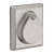 Baldwin Reserve SCRSD492 White Bronze Single Cylinder Rustic Square Deadbolt