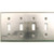 Rusticware 790SN Quadruple Toggle Switch Plate Satin Nickel Finish