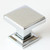 Rusticware 991CH 1-1/8" Modern Square Cabinet Knob Bright Chrome Finish