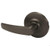 Sargent 10U93GB-BSP Black Suede Powder Coat Half Dummy 10-Line B-Lever with G-Rose