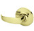 Sargent 10U93GP-4 Satin Brass Half Dummy 10-Line P-Lever with G-Rose