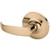 Sargent 10U93GP-10 Satin Bronze Half Dummy 10-Line P-Lever with G-Rose