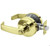 Sargent 7G05LL-3 Polished Brass Keyed Entry L-Lever with L-Rose