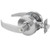 Sargent 7G05LP-26D Satin Chrome Keyed Entry P-Lever with L-Rose