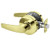 Sargent 7U15LB-3 Polished Brass Passage B-Lever with L-Rose