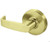 Sargent 7U93LL-4 Satin Brass Half Dummy L-Lever with L-Rose