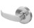 Sargent 7U93LP-WSP White Suede Powder Coat Half Dummy P-Lever with L-Rose