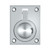 Deltana FRP25U26 Polished Chrome 2-1/2" x 1-7/8" Flush Ring Pull