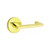 Emtek AG-US3NL-PHD Unlacquered Brass Argos Pair Half Dummy Levers with Your Choice of Rosette