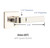 Emtek AST-US15-PASS Satin Nickel Aston Passage Lever with Your Choice of Rosette