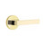 Emtek DT-US3NL-PRIV Unlacquered Brass Dumont Privacy Lever with Your Choice of Rosette