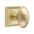Emtek HE-US4-PHD Satin Brass Hammered Egg (Pair) Half Dummy Knobs with Your Choice of Rosette