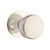 Emtek LAU-US14-PHD Polished Nickel Laurent Pair Half Dummy Knobs with Your Choice of Rosette