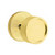 Emtek VR-US3NL-PRIV Unlacquered Brass Verve Privacy Knob with Your Choice of Rosette