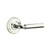 Emtek MNG-US14-PASS Polished Nickel Manning Passage Lever with Your Choice of Rosette