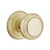 Emtek NW-US4-PHD Satin Brass Norwich (Pair) Half Dummy Knobs with Your Choice of Rosette