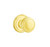 Emtek NW-US3NL-PHD Unlacquered Brass Norwich (Pair) Half Dummy Knobs with Your Choice of Rosette