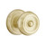 Emtek W-US4-PHD Satin Brass Waverly (Pair) Half Dummy Knobs with Your Choice of Rosette