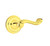 Emtek RL-US3NL-PASS Unlacquered Brass Rope Passage Lever with Your Choice of Rosette