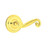 Emtek R-US3NL-PASS Unlacquered Brass Rustic Passage Lever with Your Choice of Rosette