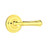 Emtek WM-US3NL-PASS Unlacquered Brass Wembley Passage Lever with Your Choice of Rosette