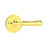 Emtek WM-US3NL-PHD Unlacquered Brass Wembley (Pair) Half Dummy Levers with Your Choice of Rosette