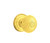 Emtek LN-US3NL-PASS Unlacquered Brass Lancaster Passage Knob with Your Choice of Rosette