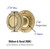 Emtek RBK-US3NL-PRIV Unlacquered Brass Ribbon & Reed Privacy Knob with Your Choice of Rosette