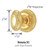 Emtek V-US3NL-PHD Unlacquered Brass Victoria (Pair) Half Dummy Knobs with Your Choice of Rosette