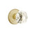 Emtek CK-US4-PASS Satin Brass Diamond Glass Passage Knob with Your Choice of Rosette