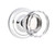 Emtek LW-US26-PRIV Polished Chrome Lowell Glass Privacy Knob with Your Choice of Rosette