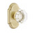 Emtek OT-US4-PRIV Satin Brass Old Town Clear Glass Privacy Knob with Your Choice of Rosette