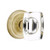 Emtek WS-US4-PRIV Satin Brass Windsor Glass Privacy Knob with Your Choice of Rosette