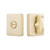 Emtek 818TP-US4 Satin Brass Modern Thumbturn Privacy Set