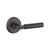 Emtek BR-FB-PASS Flat Black Bryce Passage Lever with Your Choice of Rosette